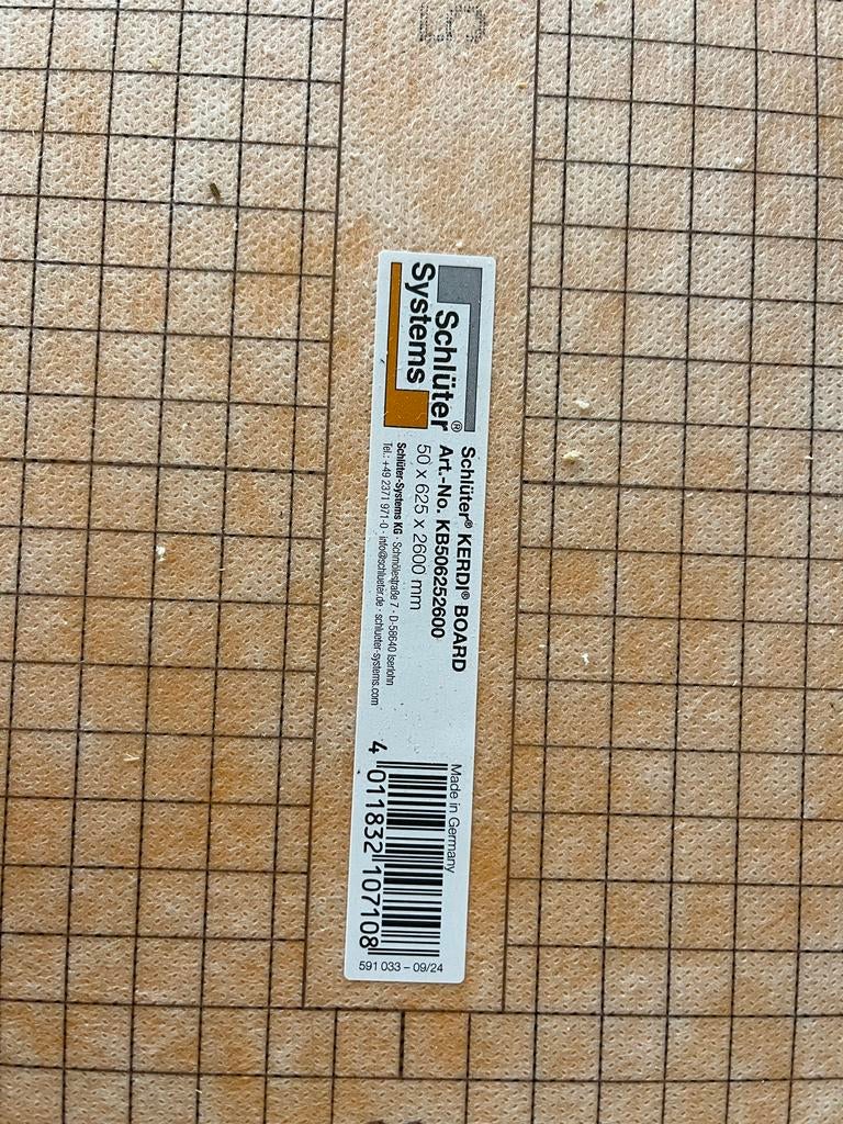 Schlüter Kerdi Board 50mm, Ophalen, Nieuw, Overige materialen, 50 tot 100 mm