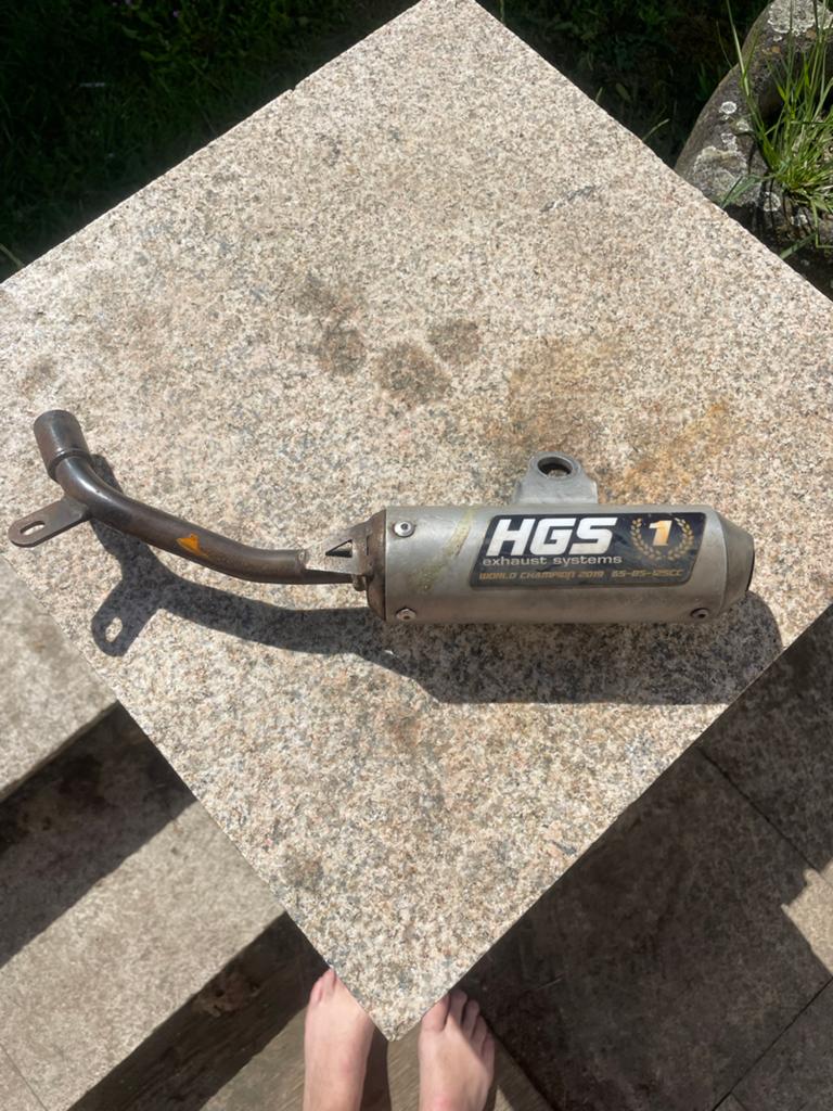 HGS 1 Uitlaat ktm sx50 husqvarna tc50 gasgas mc50, Ophalen, Gebruikt