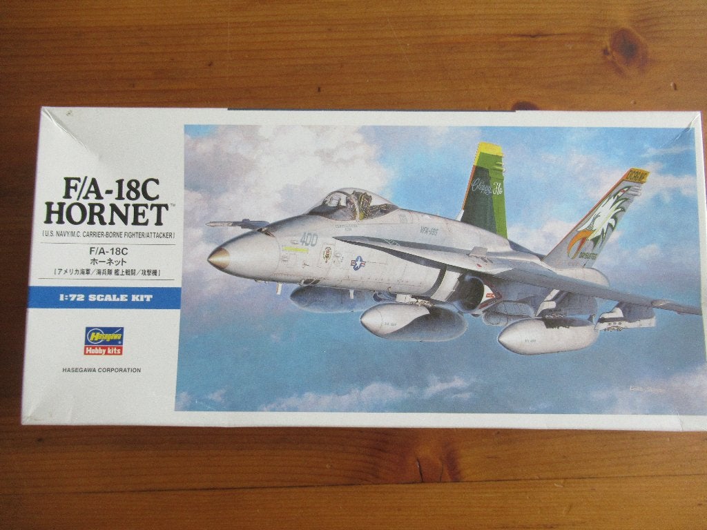 F/A-18C Hornet (Hasegawa 1/72), Ophalen of Verzenden, Zo goed als nieuw, Vliegtuig, Hasegawa
