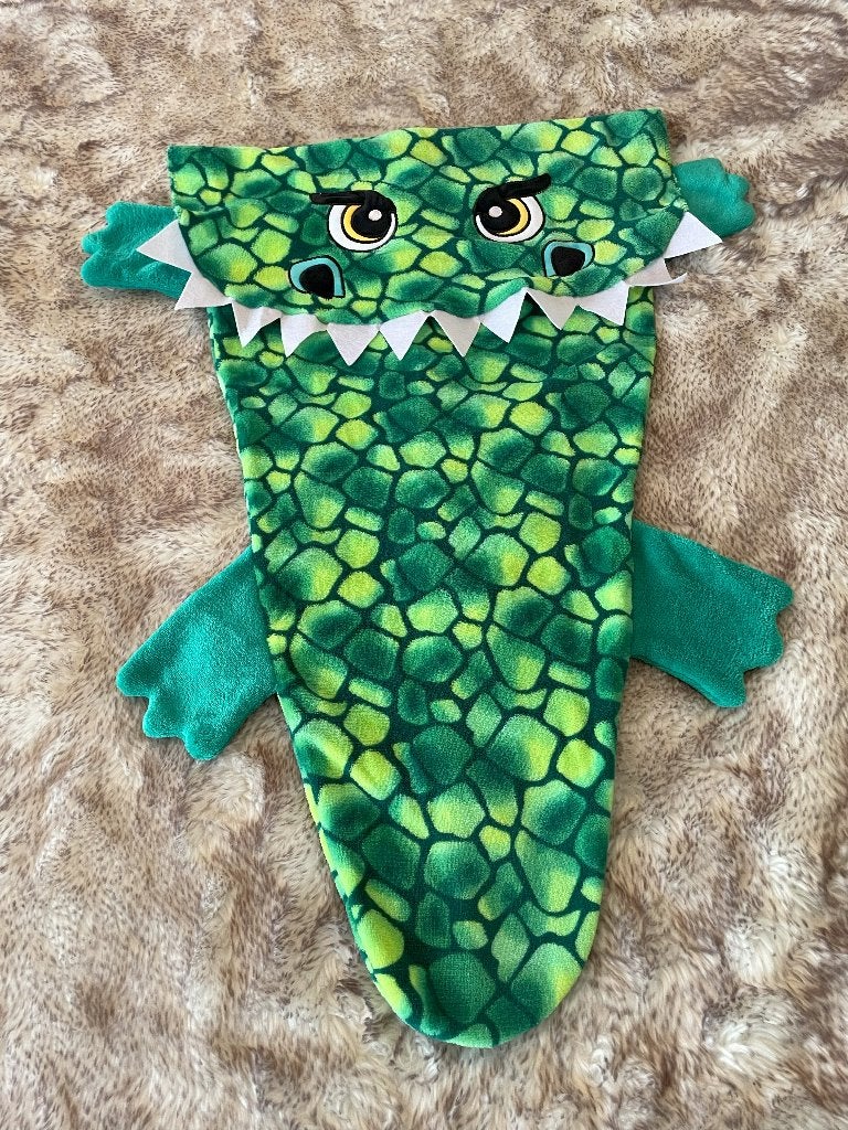 Krokodil snuggle fleece deken, Ophalen of Verzenden, Nieuw, Groen, Deken