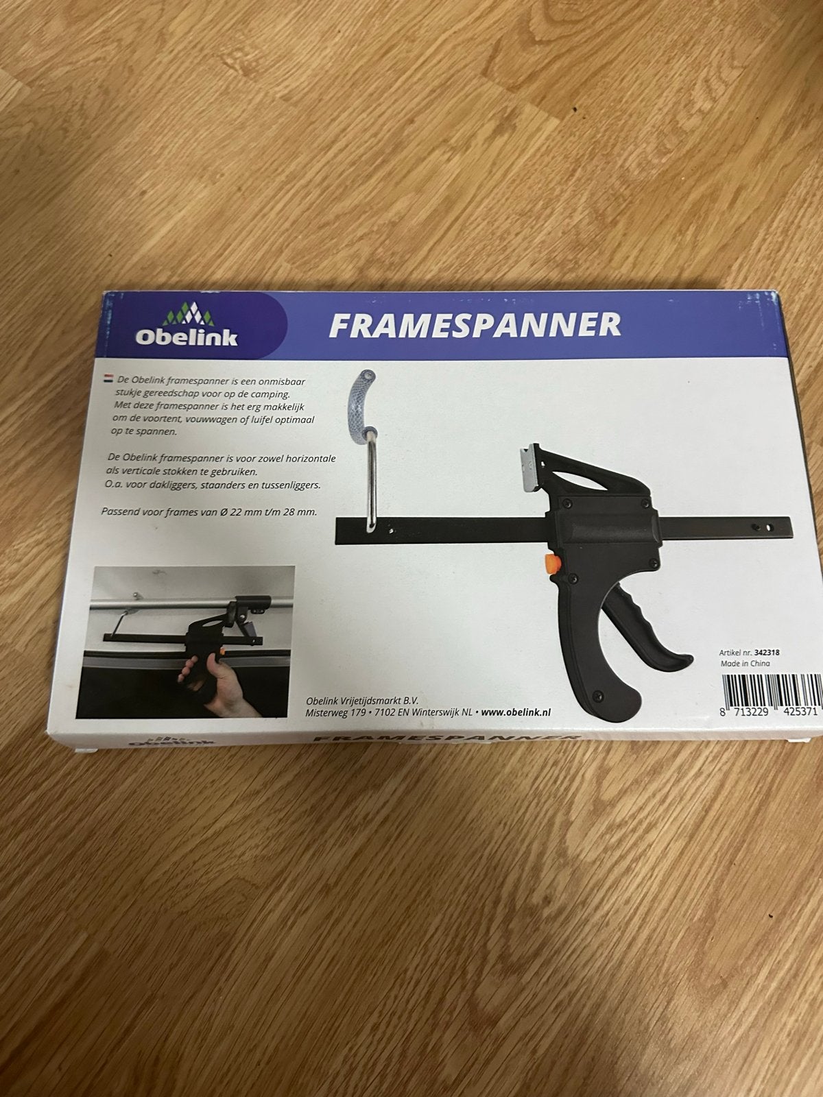 Oblink Framespanner voor Caravan/Camper Luifel, Caravans en Kamperen, Ophalen, Nieuw