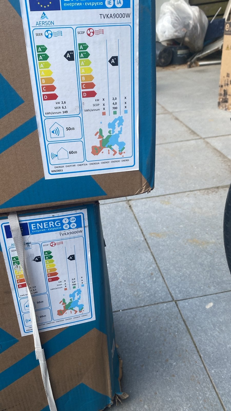Nieuwe AERSON Split Airconditioning 9000BTU - Energiezuinig, Minder dan 60 m³, Nieuw, 3 snelheden of meer, Ophalen of Verzenden