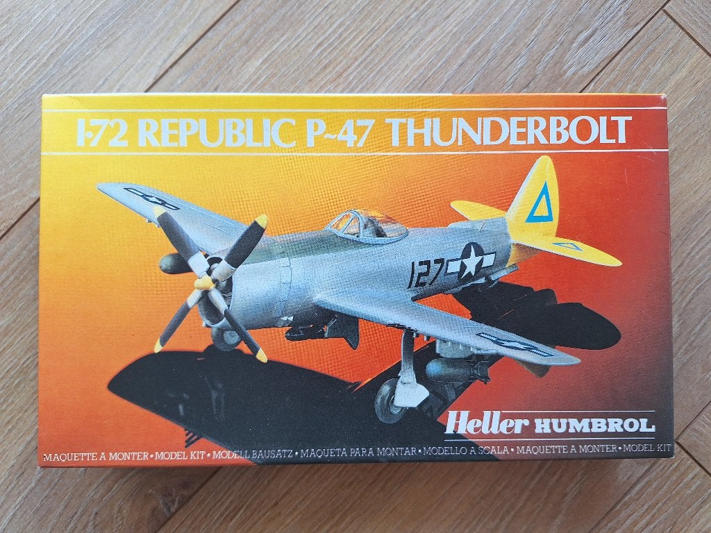 1:72 1/72 Heller Republic P-47 Thunderbolt, 1:72 tot 1:144, Ophalen of Verzenden, Zo goed als nieuw, Vliegtuig
