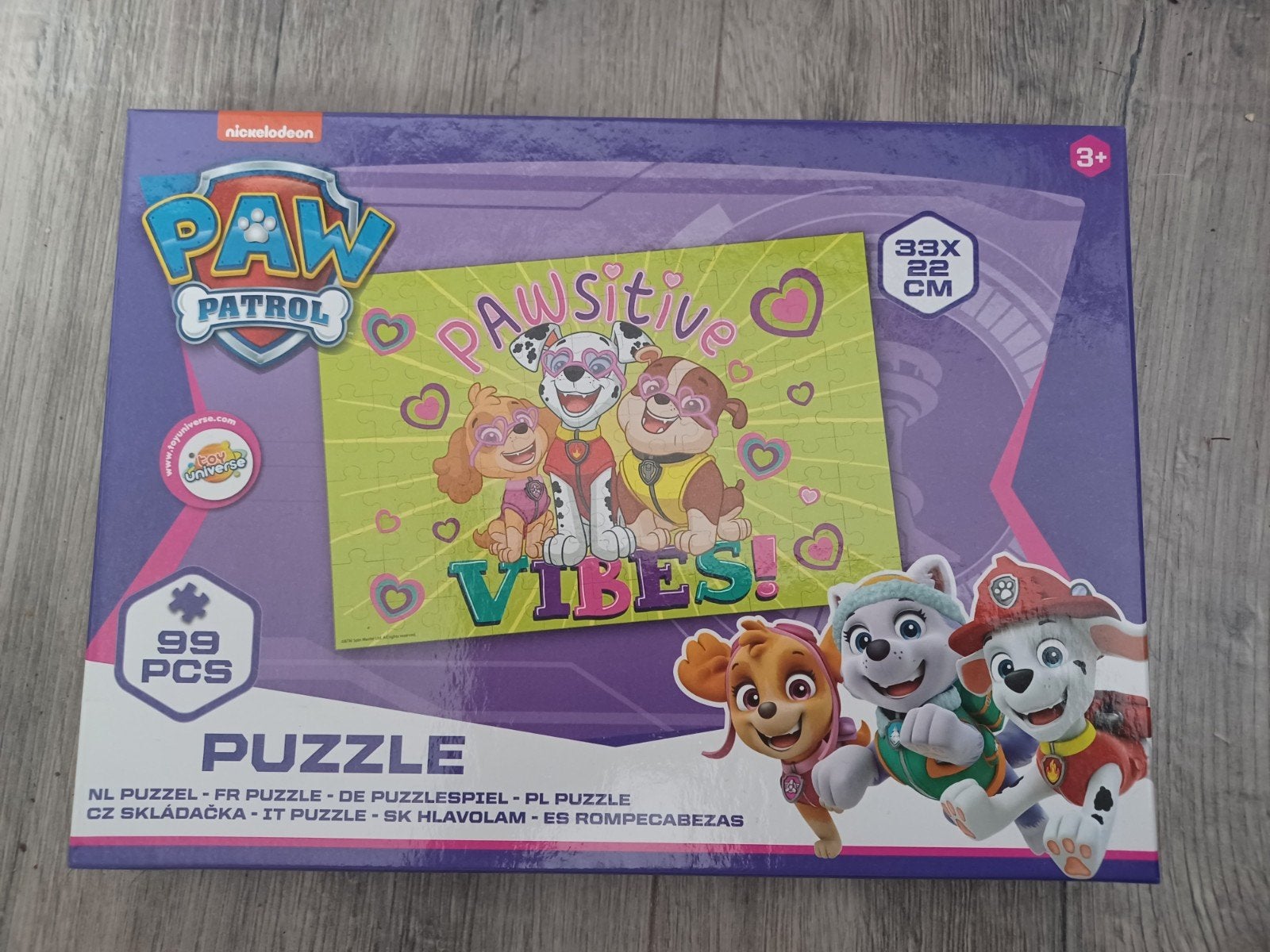 Paw Patrol puzzel 99 stukjes 3+, Ophalen of Verzenden, Meer dan 50 stukjes, Zo goed als nieuw, 4 tot 6 jaar