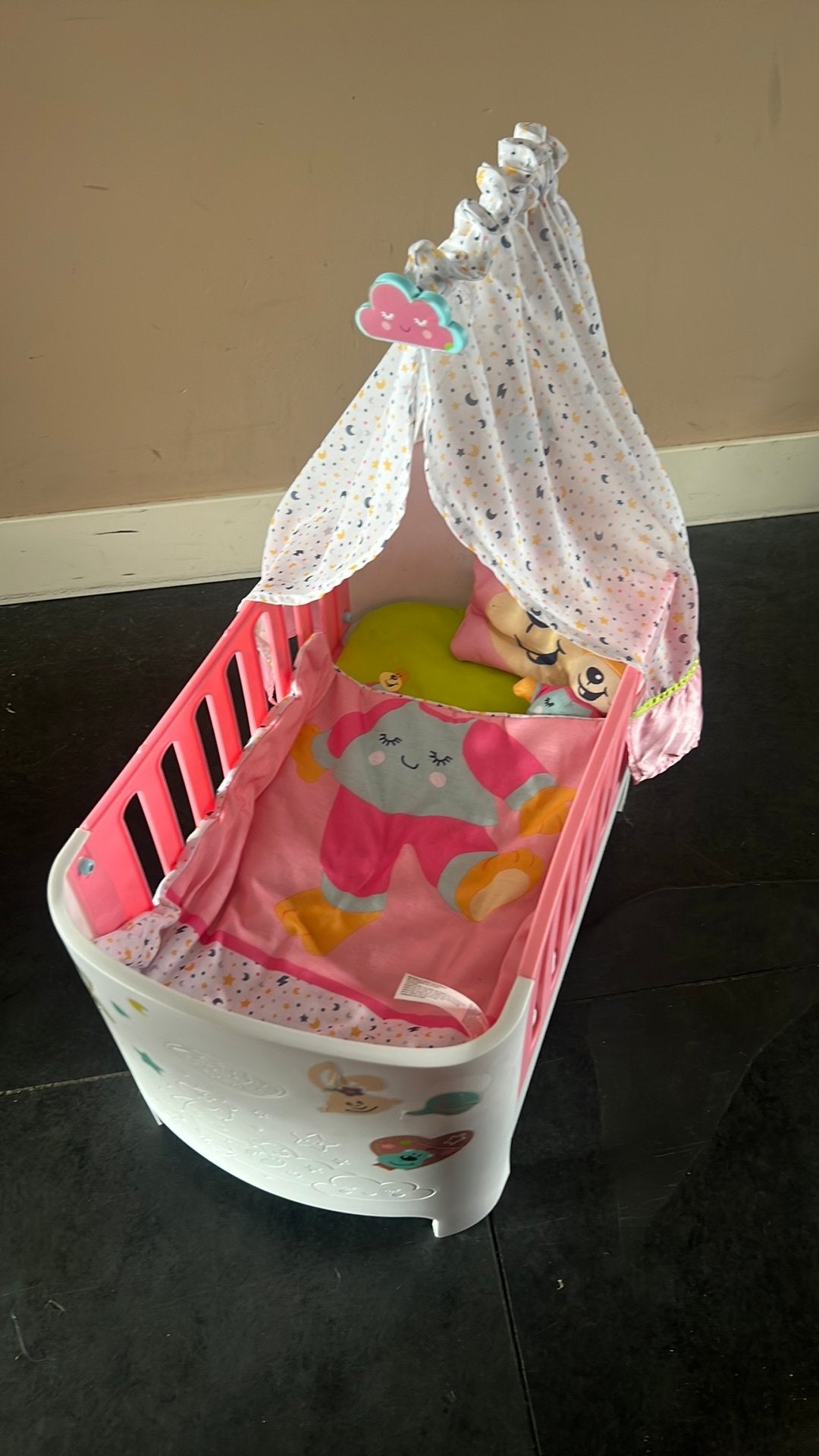 Baby born bedje, Ophalen of Verzenden, Gebruikt, Babypop