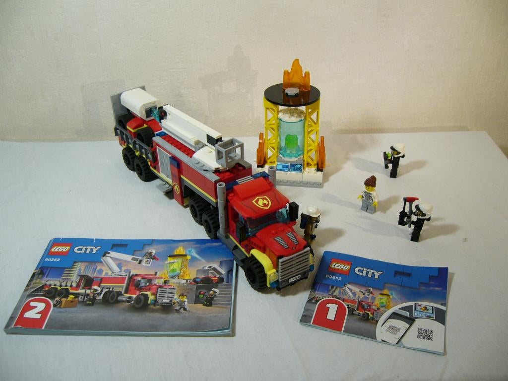 Lego City 60282 Fire Command Unit, Lego, Ophalen of Verzenden, Compleet, Complete set