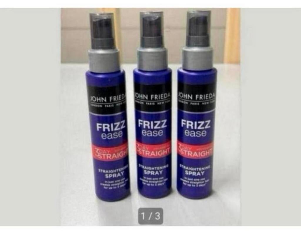 3x John Frieda Frizz Ease 3Day Straight Straightening spray, Gel, Wax, Haarlak of Mousse, Nieuw, Ophalen of Verzenden, H