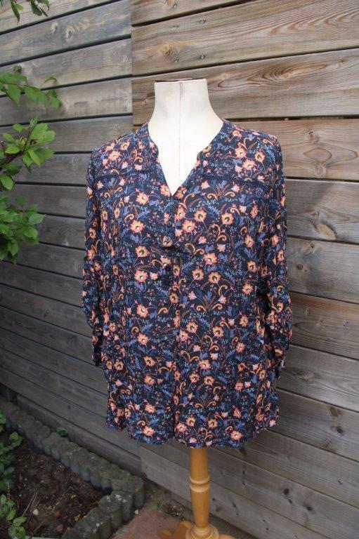 Tuniek donkerblauw/ oranje Paprika mt XXL Vaste prijs, Blauw, Maat 46/48 (XL) of groter, Ophalen of Verzenden, Zo goed als nieuw