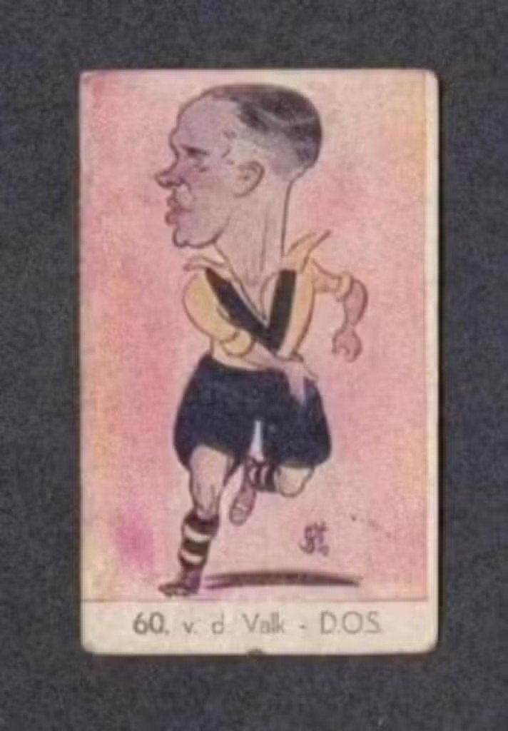 Voetbalplaatje Van der Valk DOS Utrecht 1949., Verzamelen, Ophalen of Verzenden, Zo goed als nieuw