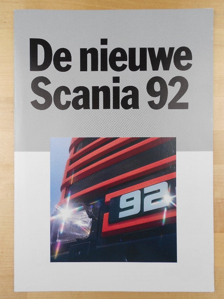 Scania 92 Brochure 1984 – T92 G92 P92 R92, Ophalen of Verzenden, Zo goed als nieuw, Overige merken, Scania
