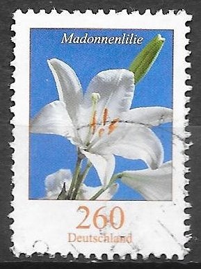 Duitsland: Mi.  3207 uit 2016   bloemen  lelie, Ophalen of Verzenden, 1990 tot heden, Gestempeld