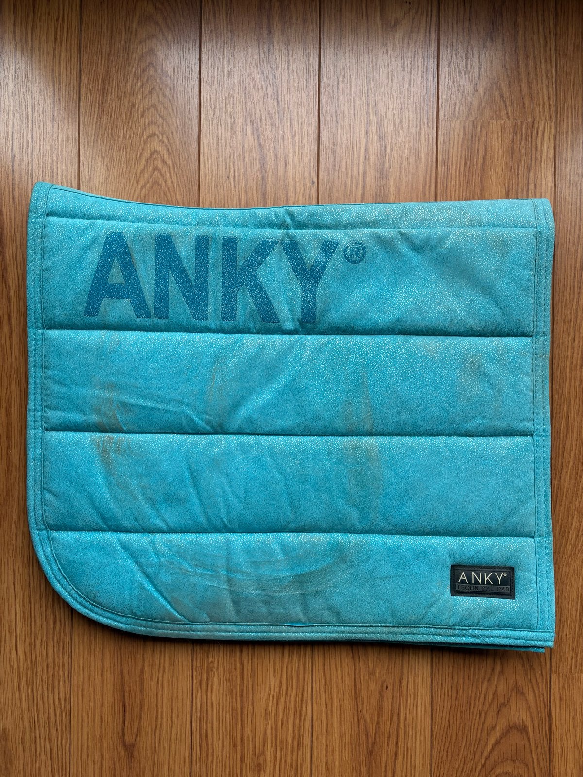 Anky zadeldekje blauw glitter full, Full (L), Dressuurdekje, Ophalen of Verzenden, Zo goed als nieuw
