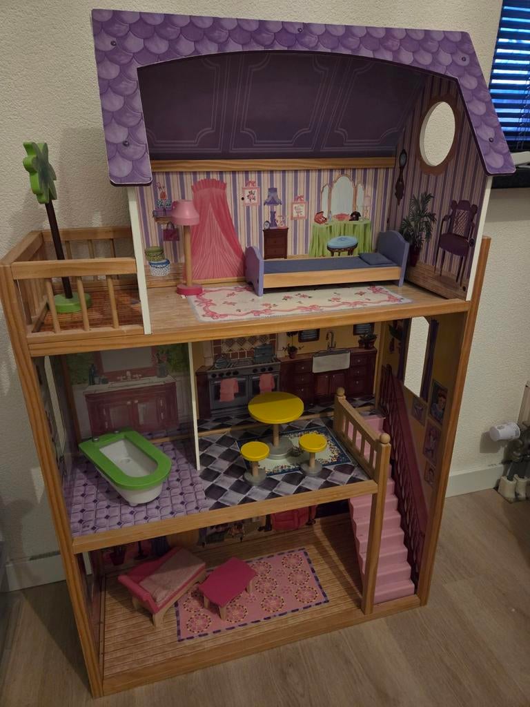 Kidkraft poppenhuis, Ophalen of Verzenden, Zo goed als nieuw, Poppenhuis