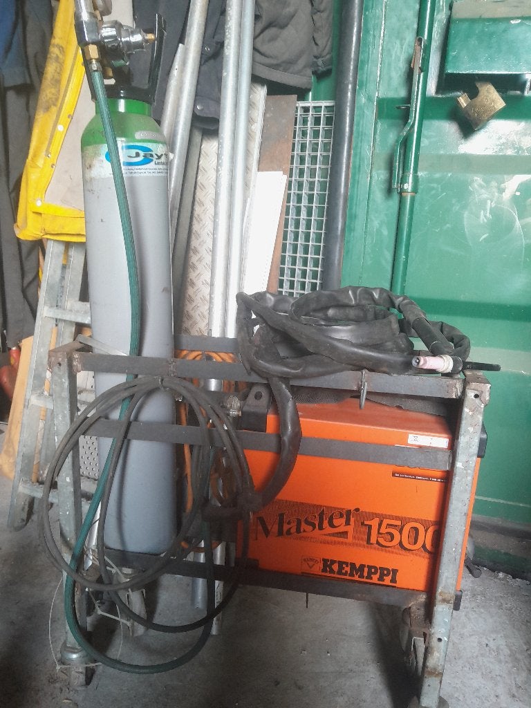 tk Kemppi master 1500i TIG en electrode, Doe-het-zelf en Verbouw, Gereedschap | Lasapparaten, Ophalen, Zo goed als nieuw, 150 tot 250 ampère