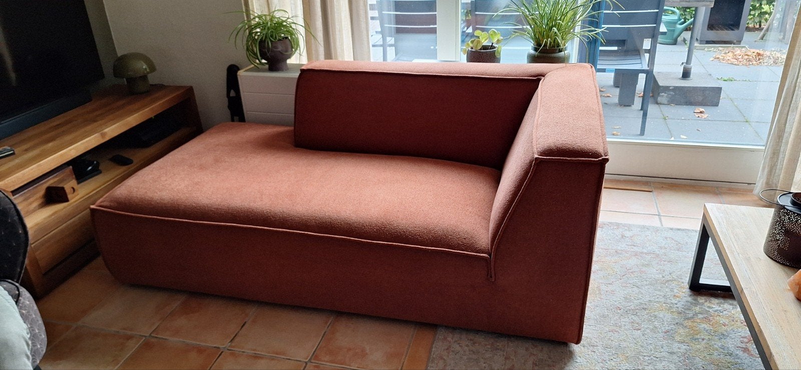 2-zits bank | chaise longue links | NOUS Living, Huis en Inrichting, Ophalen, Zo goed als nieuw, 75 tot 100 cm
