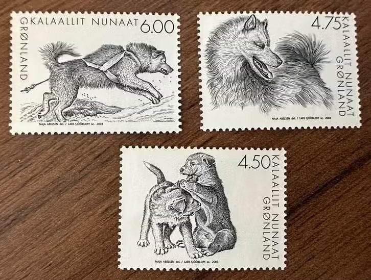 Groenland 2003 Honden Dieren Postfris Postzegels, Ophalen of Verzenden, Denemarken, Postfris