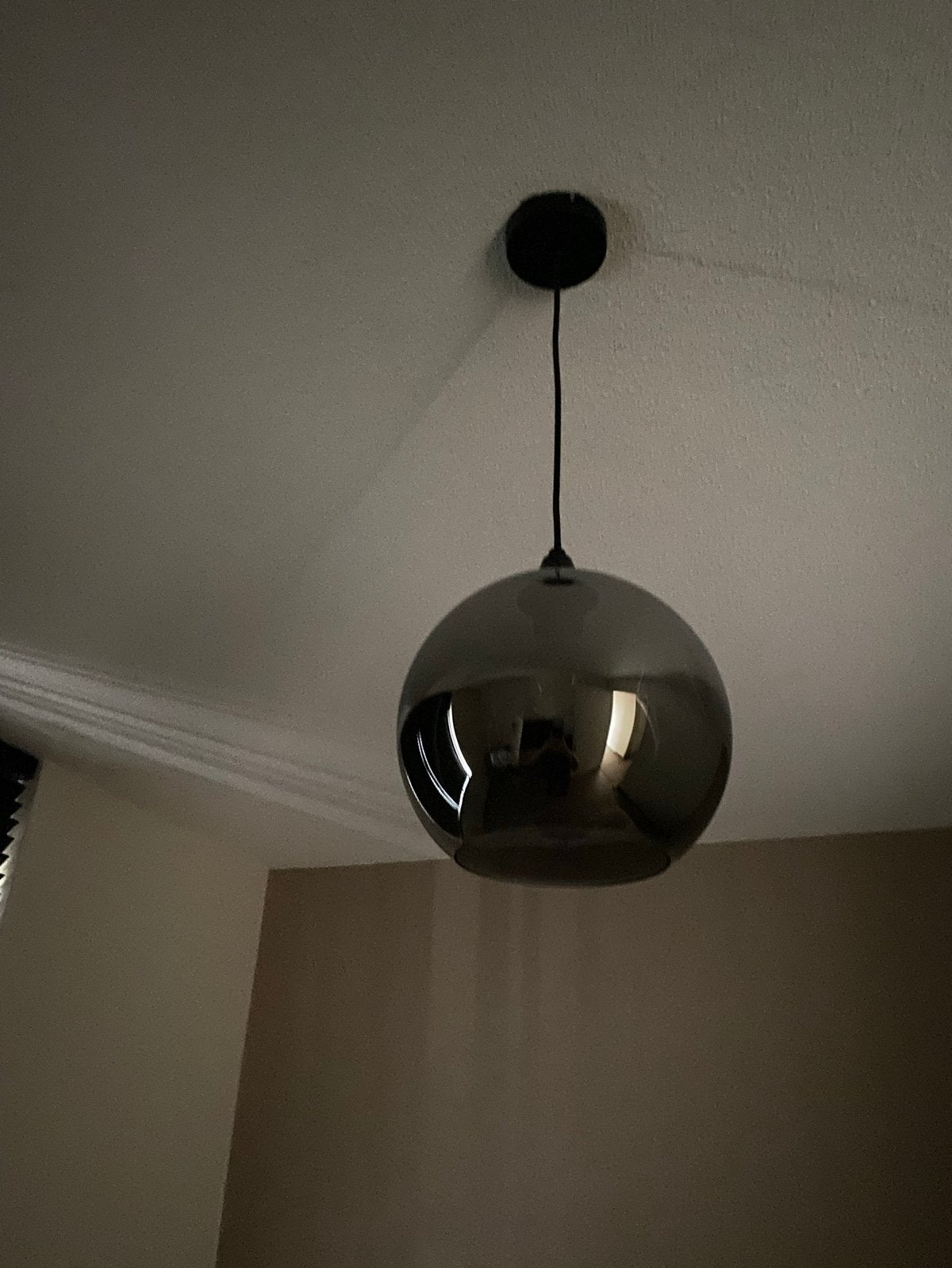 Hotel chique hanglamp met rookglas, Huis en Inrichting, Ophalen, E27 (groot), Glas, Hotel chique