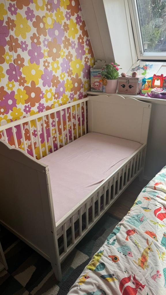Kinderkamer bedden, Lattenbodem, Gebruikt, Ophalen of Verzenden, Minder dan 140 cm