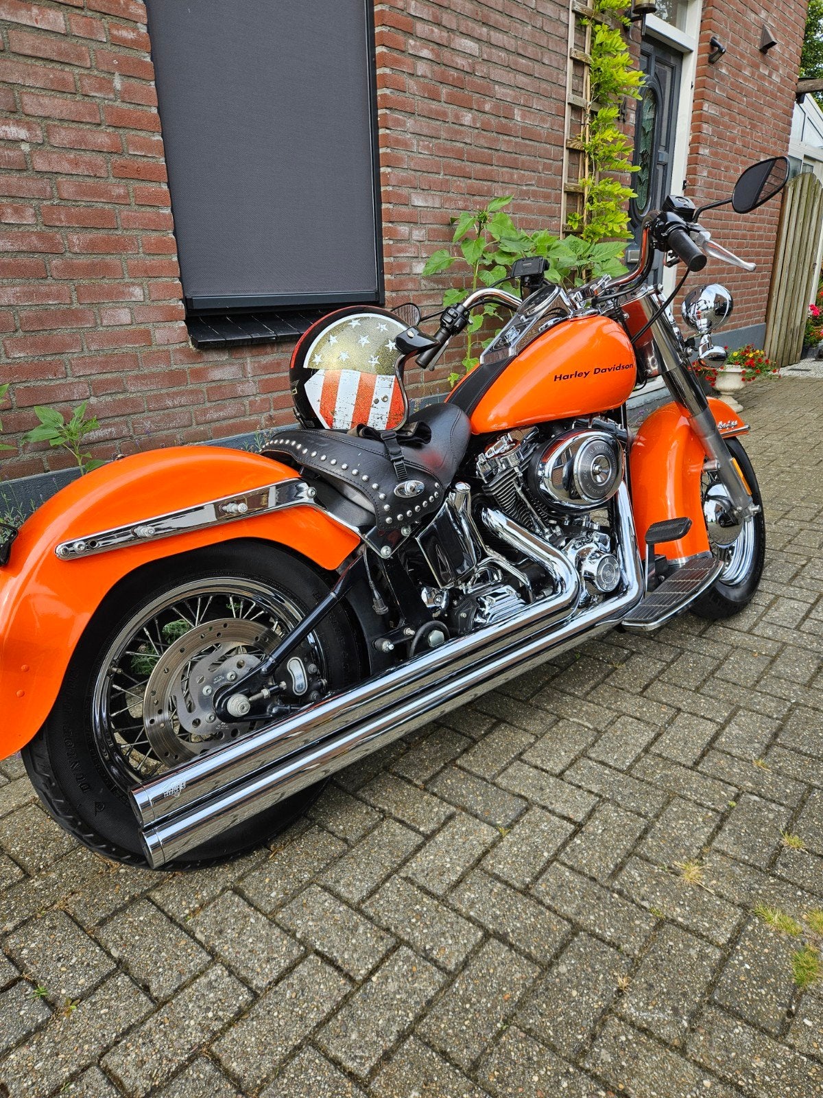 Harley-Davidson Softail Heritage, Twincam 1450cc,, Sportuitlaat, Chopper, Gebruikt, Particulier