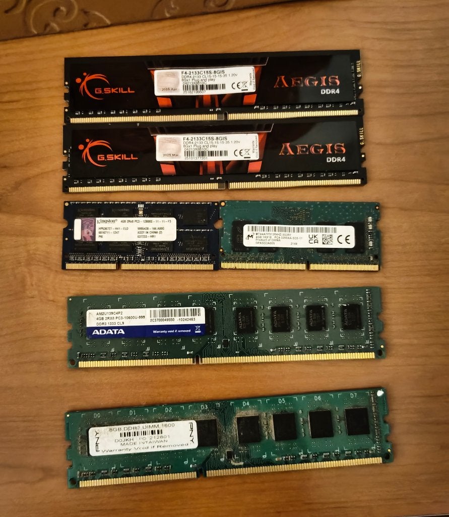 DDR4 & DDR3 geheugen GSKILL 8GB, Computers en Software, Verzenden, DDR4, 8 GB, Zo goed als nieuw