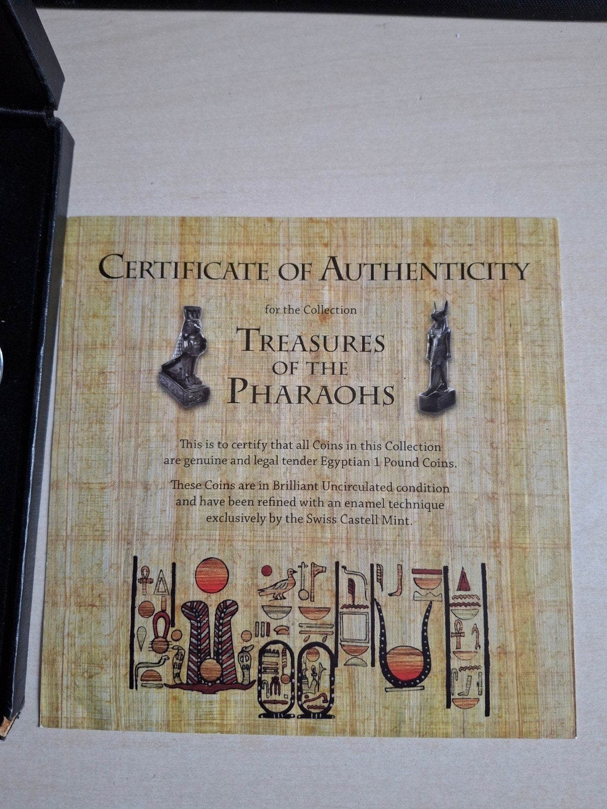 Set van 10 Egyptische Ponden - Treasures of the Pharaohs, Postzegels en Munten, Ophalen of Verzenden, Egypte, Setje