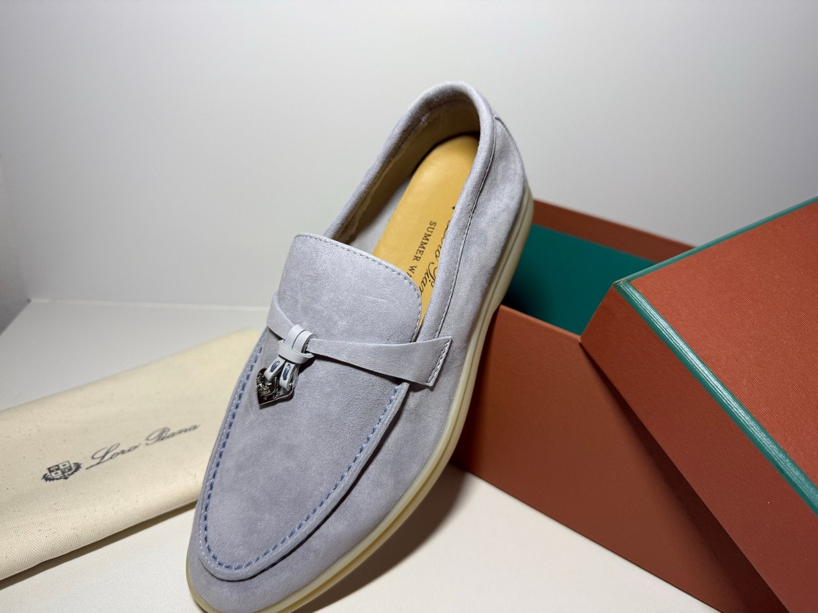 Loro Piana Summer Walk Loafers - Suède, Ophalen of Verzenden, Nieuw, Blauw, Instappers