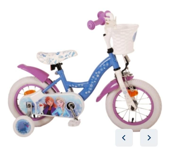 Volare Disney Frozen 2 12 Inch Meisjesfiets Blauw/Paars, Fietsen en Brommers, Fietsen | Meisjes, Ophalen, Volare, Handrem, Nieuw