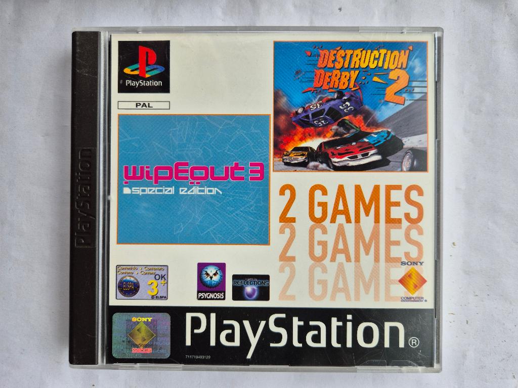 WIPEOUT 3 special edition DESTRUCTION DERBY 2, Gebruikt, 1 speler, Racen en Vliegen, Ophalen of Verzenden