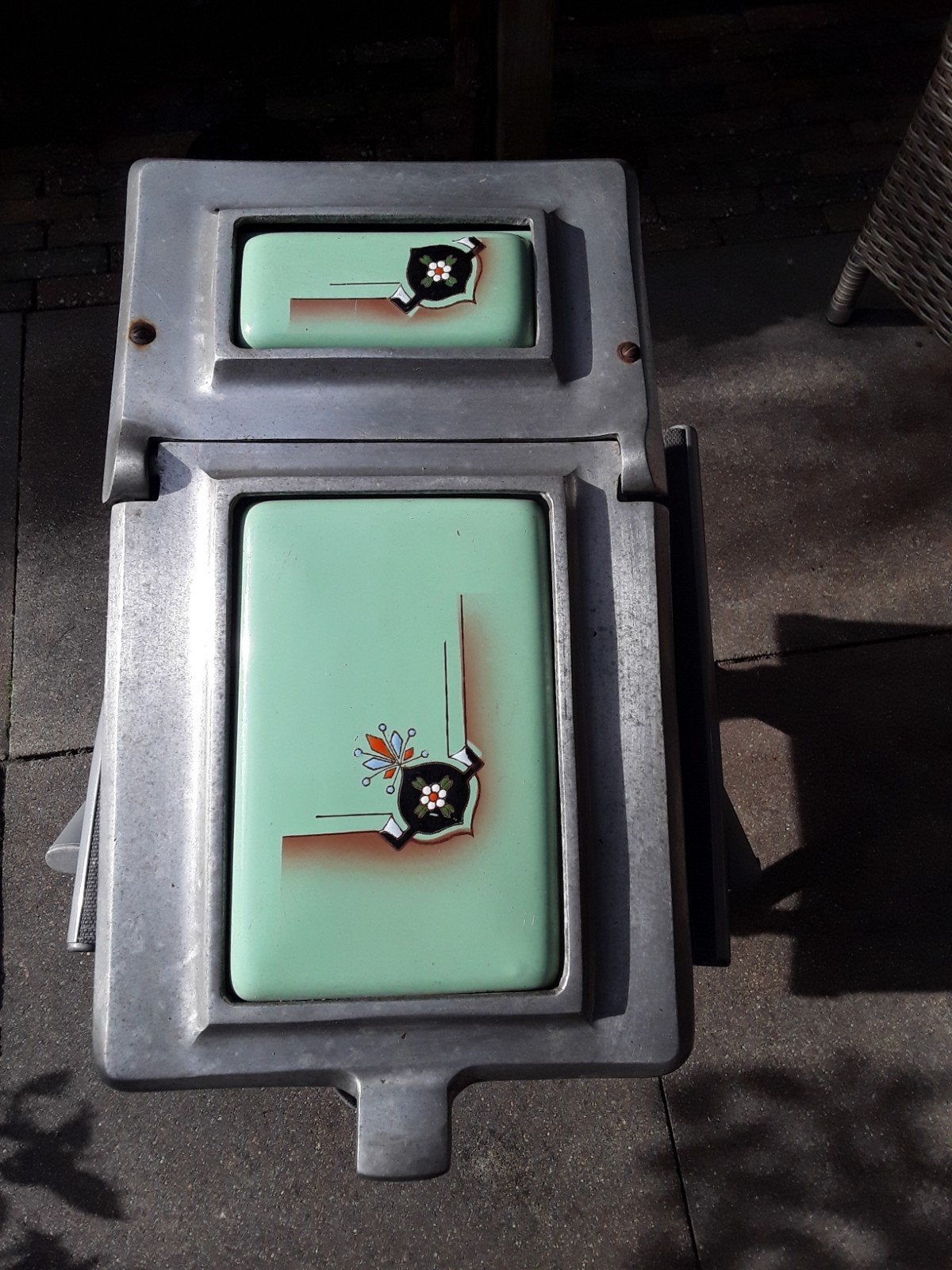 mooie vintage kolen kit(plantenbak), Ophalen