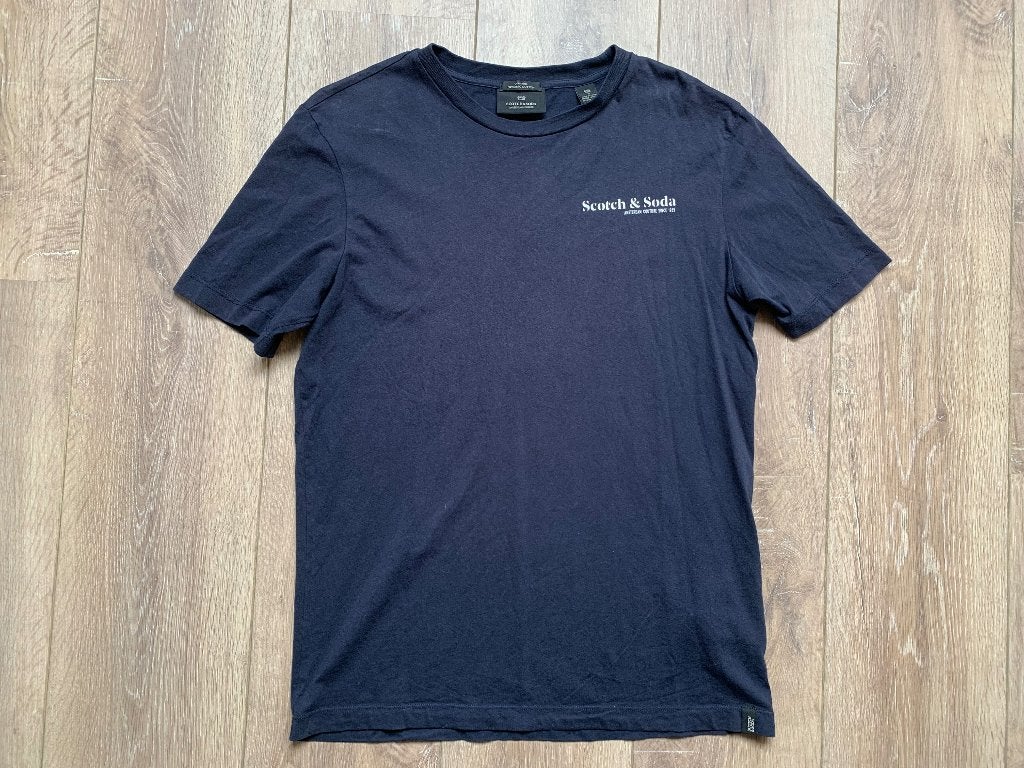 Scotch&Soda T-shirt blauw S/46, Kleding | Heren, Zo goed als nieuw, Scotch & Soda, Maat 46 (S) of kleiner, Verzenden