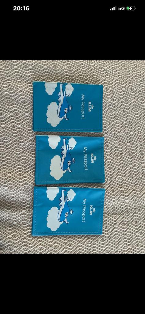 Paspoort hoesjes KLM, Ophalen of Verzenden, Zo goed als nieuw