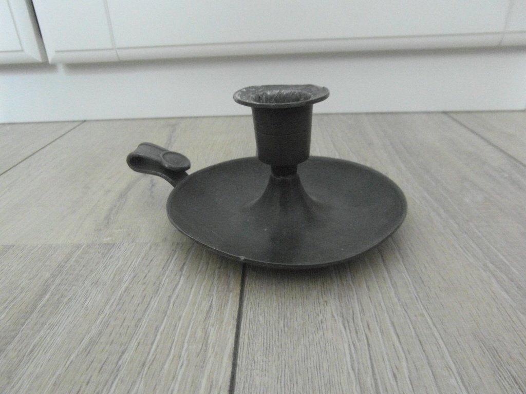 Mooie tinnen kandelaar, Antiek en Kunst, Antiek | Tin, Ophalen of Verzenden