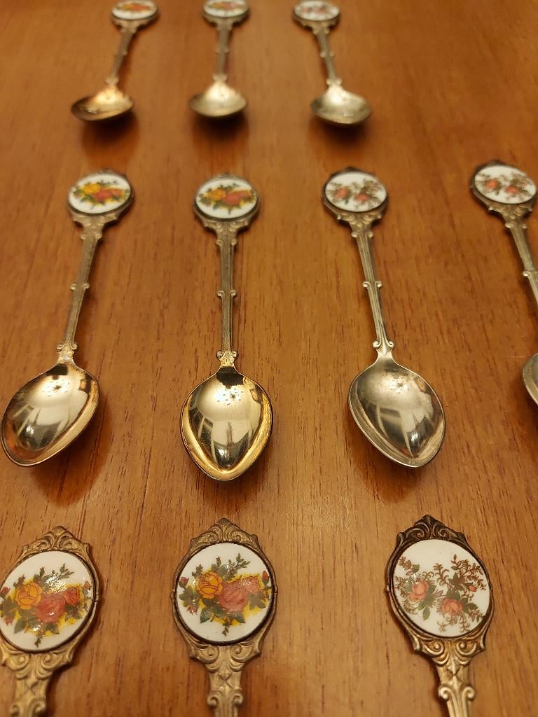 Royal Albert Old Country Roses theelepels, Verzilverd, Ophalen of Verzenden, Zo goed als nieuw, Bestek