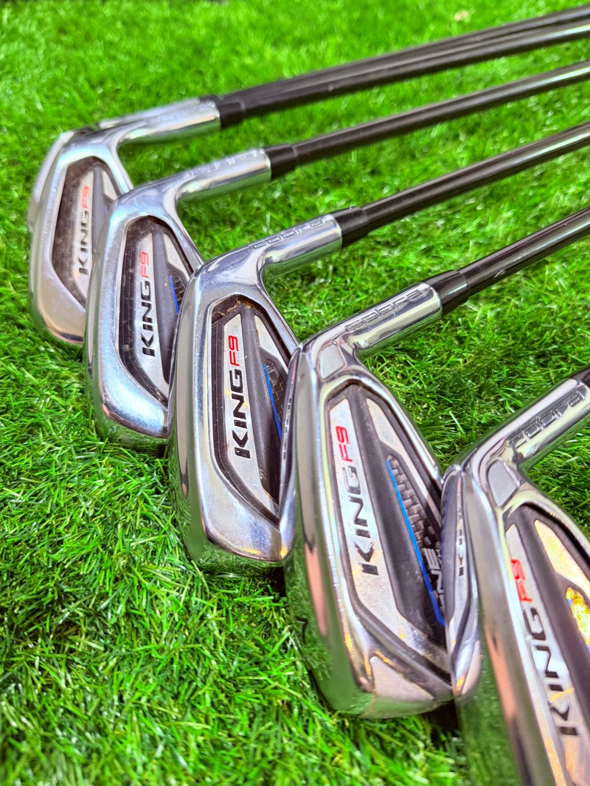 Cobra King F9 One Length IJzers – 5 t/m SW (Rechtshandig), Overige merken, Ophalen of Verzenden, Zo goed als nieuw, Club