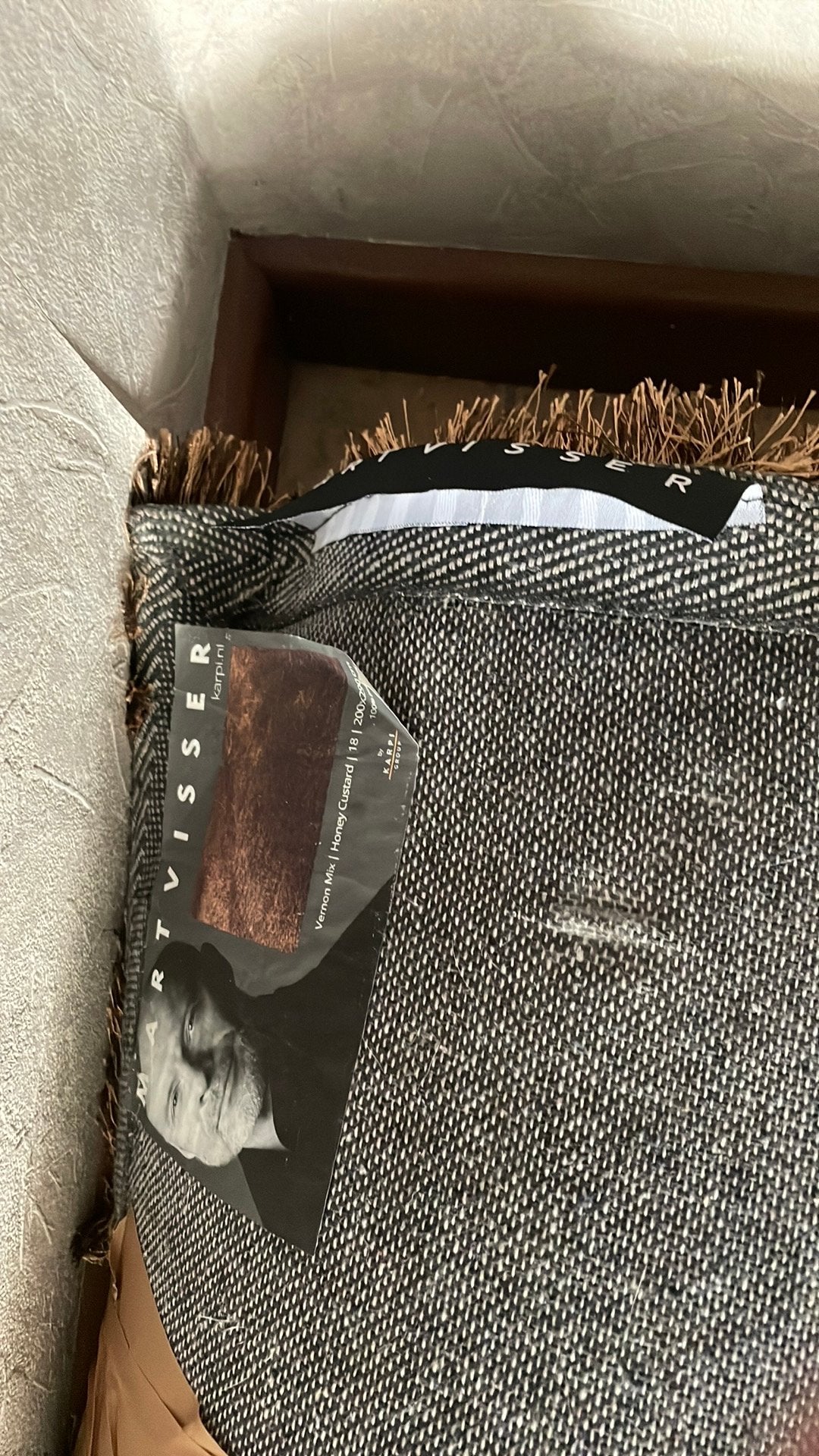 Vloerkleed gebruikt merk mart visser 2x3 bruingemarleerd, Huis en Inrichting, Ophalen, Gebruikt, Rechthoekig, 200 cm of meer