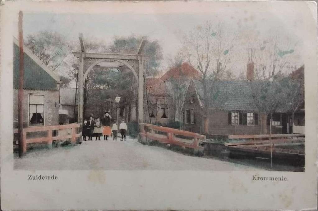 Zuideinde Krommenie (Noord-Holland) – 1900/1905, Verzamelen, Ansichtkaarten | Nederland, Verzenden, Voor 1920, Gelopen, Noord-Holland
