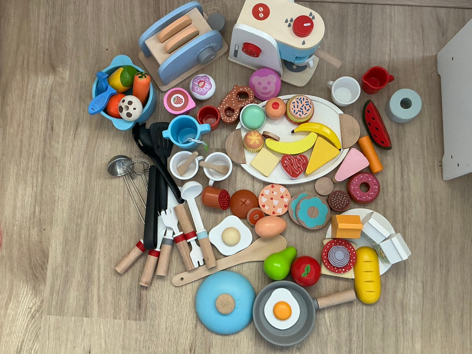 Houten keukenspullen, Kinderen en Baby's, Ophalen, Zo goed als nieuw