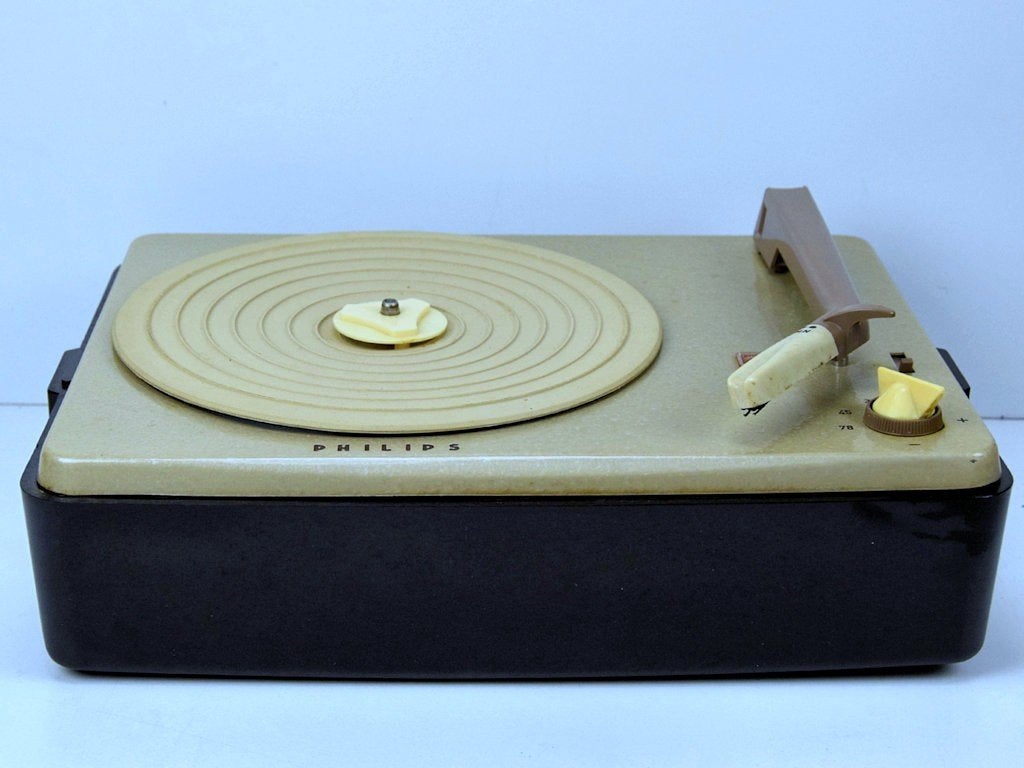 Philips AG 2210 koffergrammofoon, Ophalen of Verzenden, Niet werkend, Platenspeler, Philips