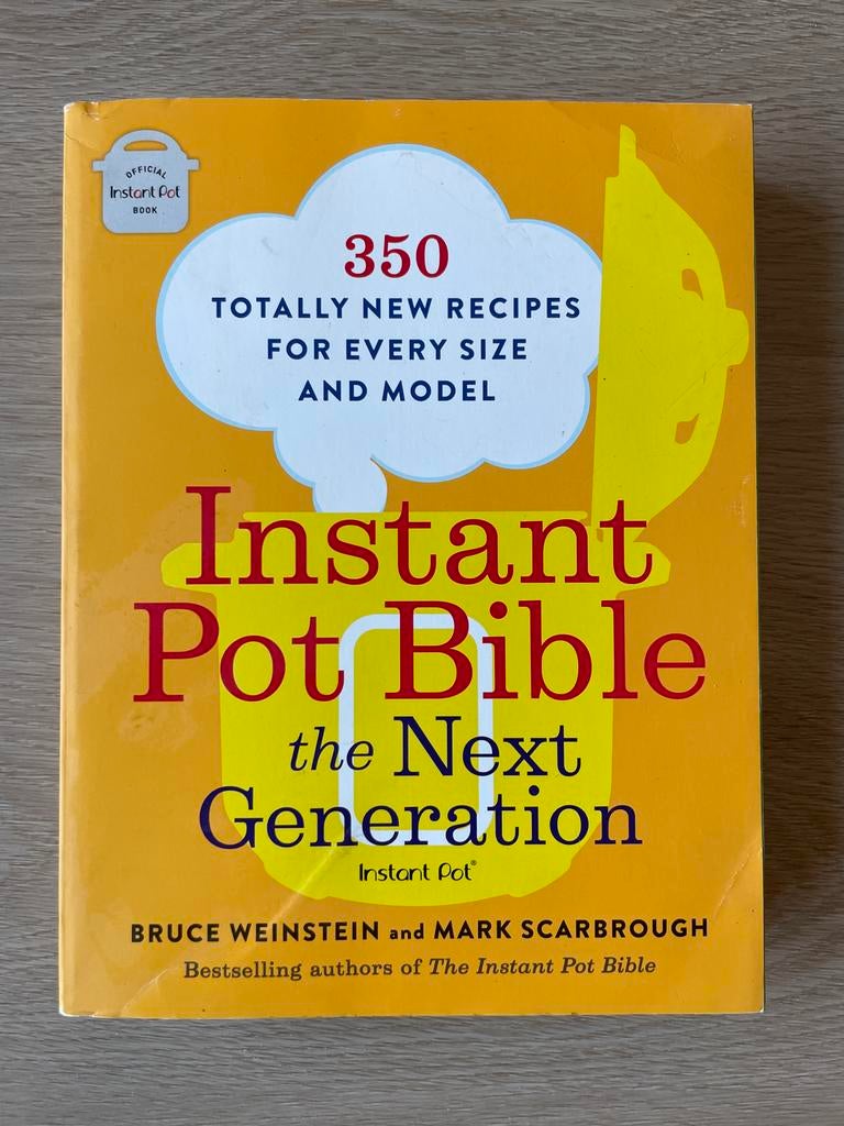 Instant Pot Bible The Next Generation kookboek, Ophalen of Verzenden, Gelezen