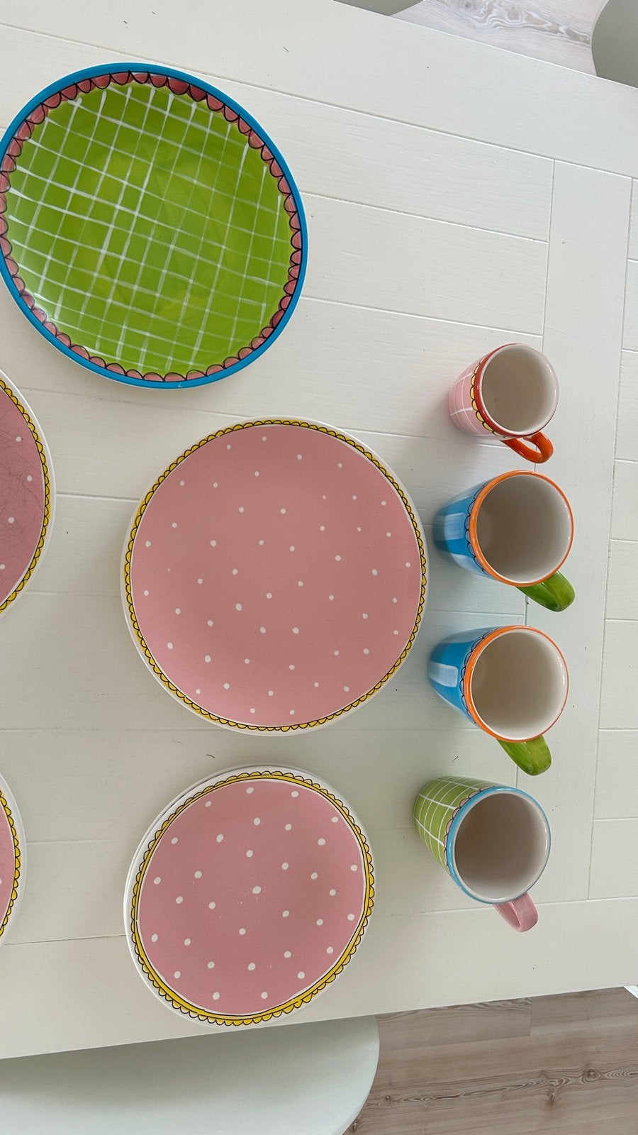Blond servies: borden, kommen en mokken (gratis extra's), Ophalen, Gebruikt, Keramiek, Bord(en)