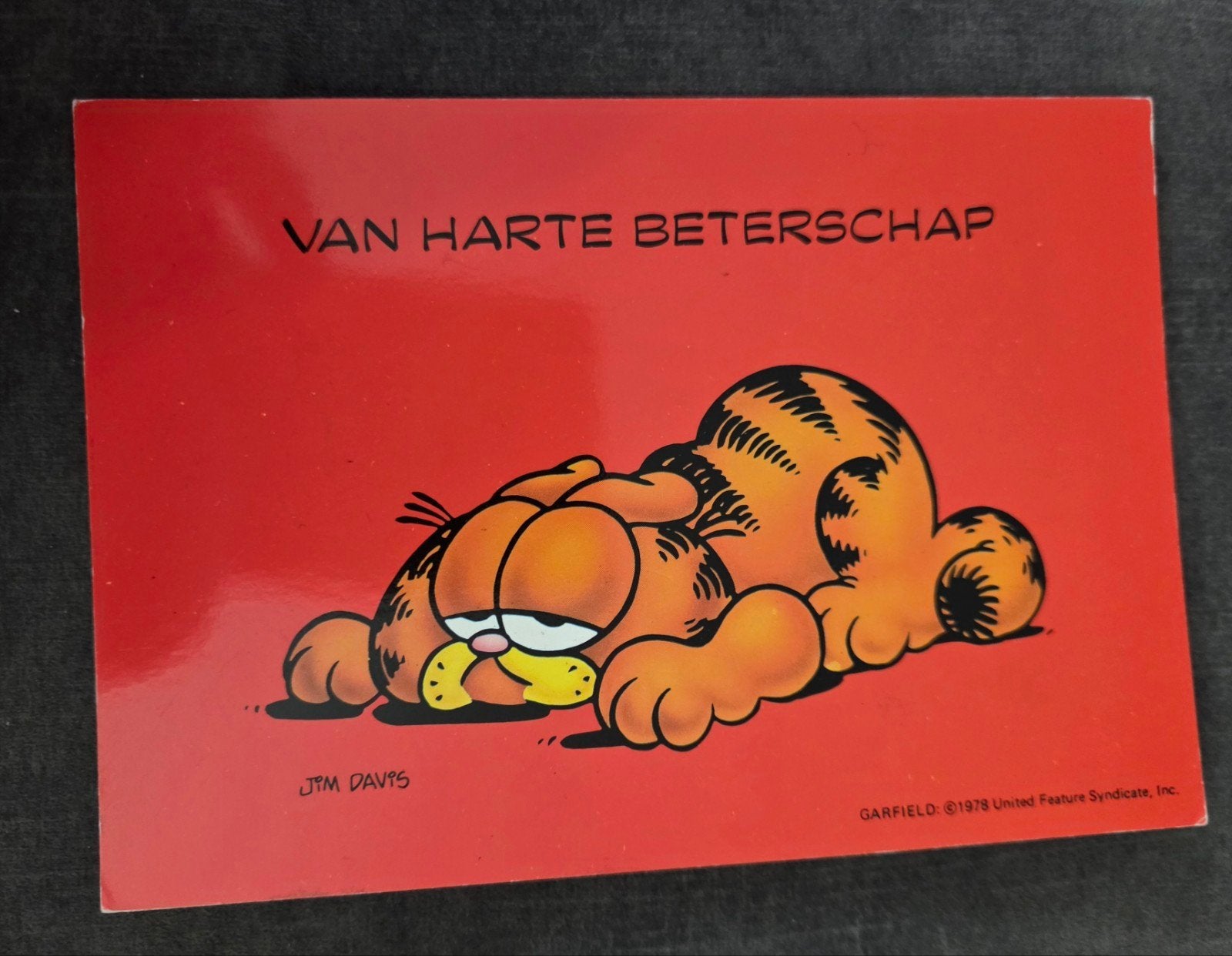 Vintage Garfield Beterschap Kaart, Verzenden, 1980 tot heden, Gelopen, Kinderen