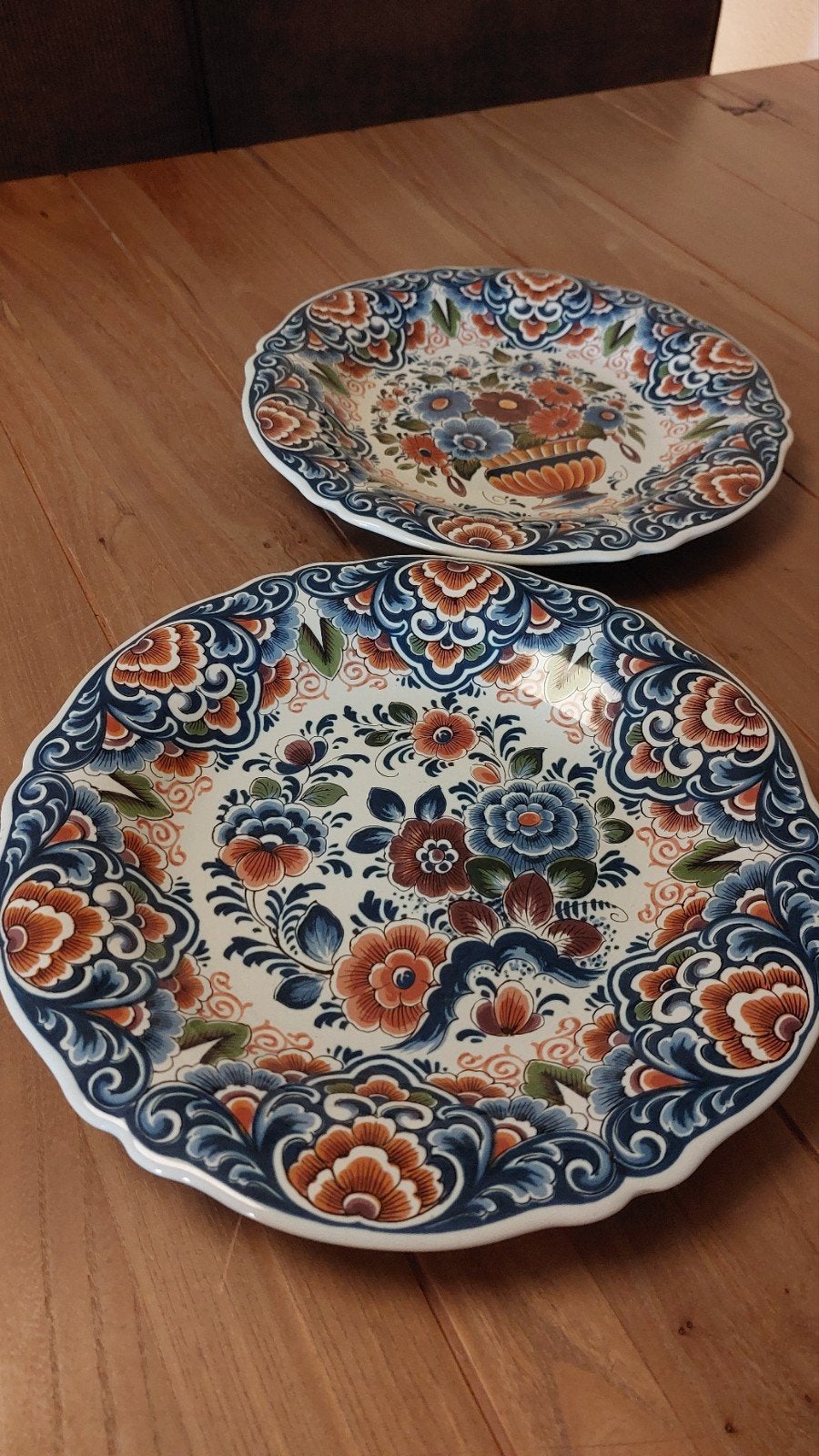 Prachtige handgeschilderde Delftsblauwe wandborden (2 stuks), Antiek en Kunst, Ophalen of Verzenden