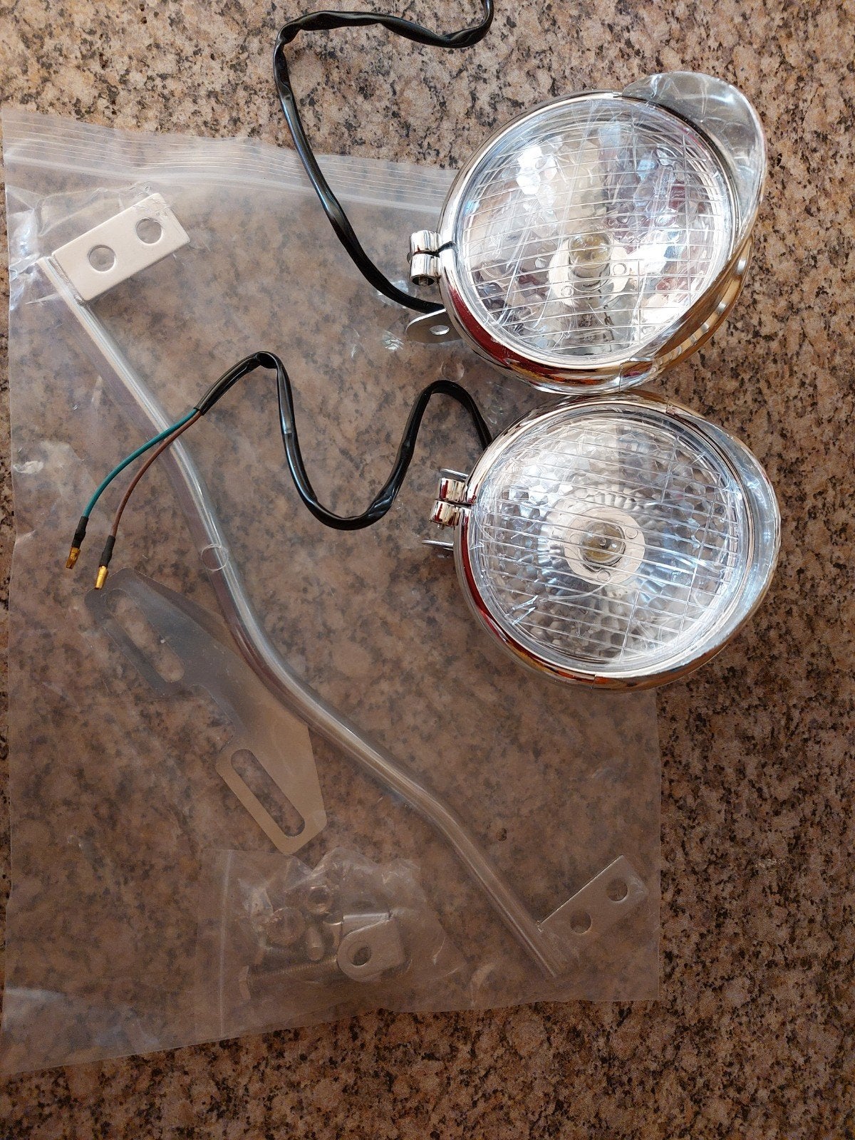 Nieuwe set Motor mistlampen met bevestiging, Motoren, Ophalen