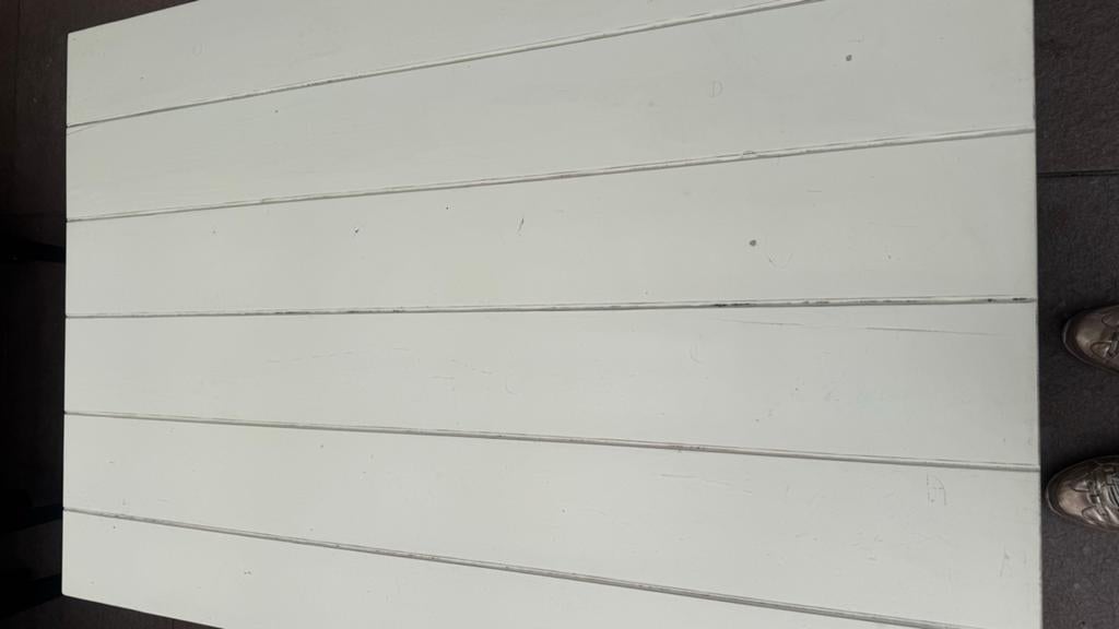 Salontafel wit 120x80, Ophalen, Gebruikt, 100 tot 150 cm, 50 tot 100 cm