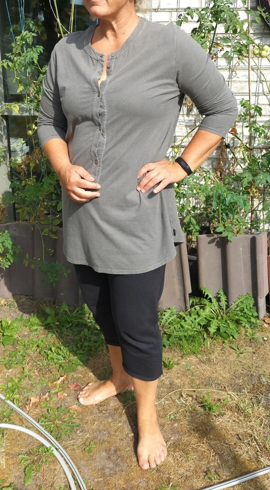Oska shirt tuniek grijs, Maat 42/44 (L), Ophalen of Verzenden, Grijs, Gedragen