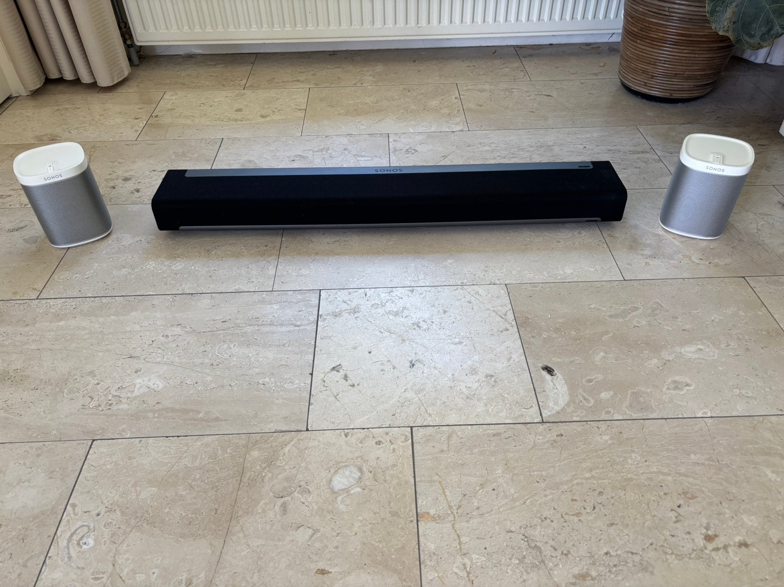 Sonos Set | 2x Play 1 Wit + Playbar | Inclusief Garantie