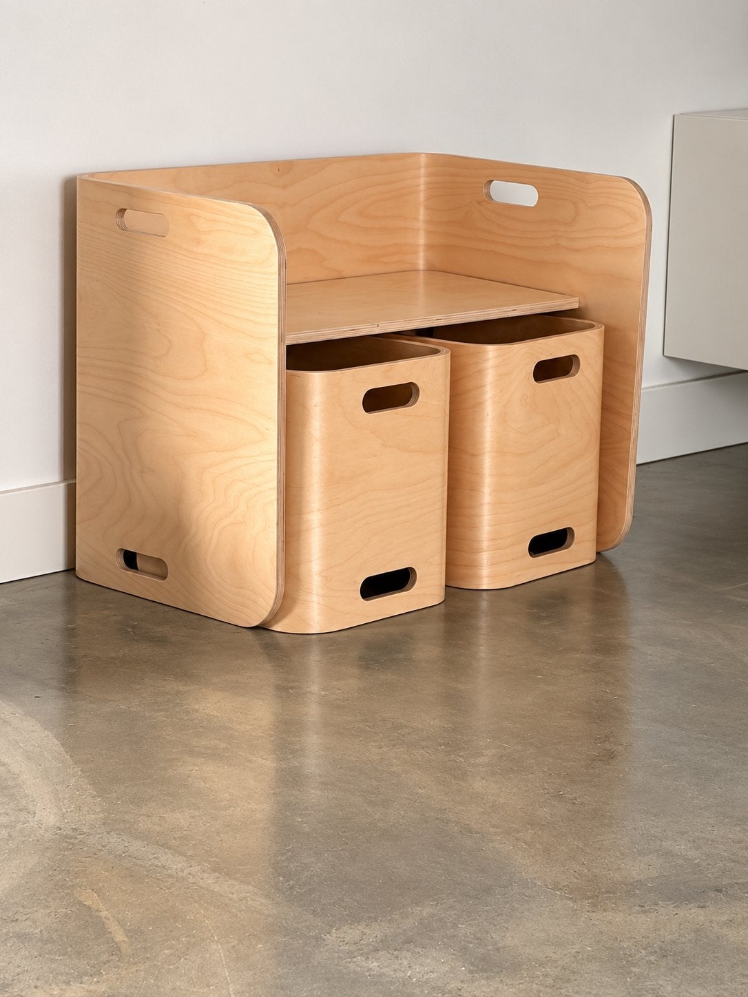 Multifunctionele houten kinderbank met stoelen, Ophalen, Gebruikt, Overige typen