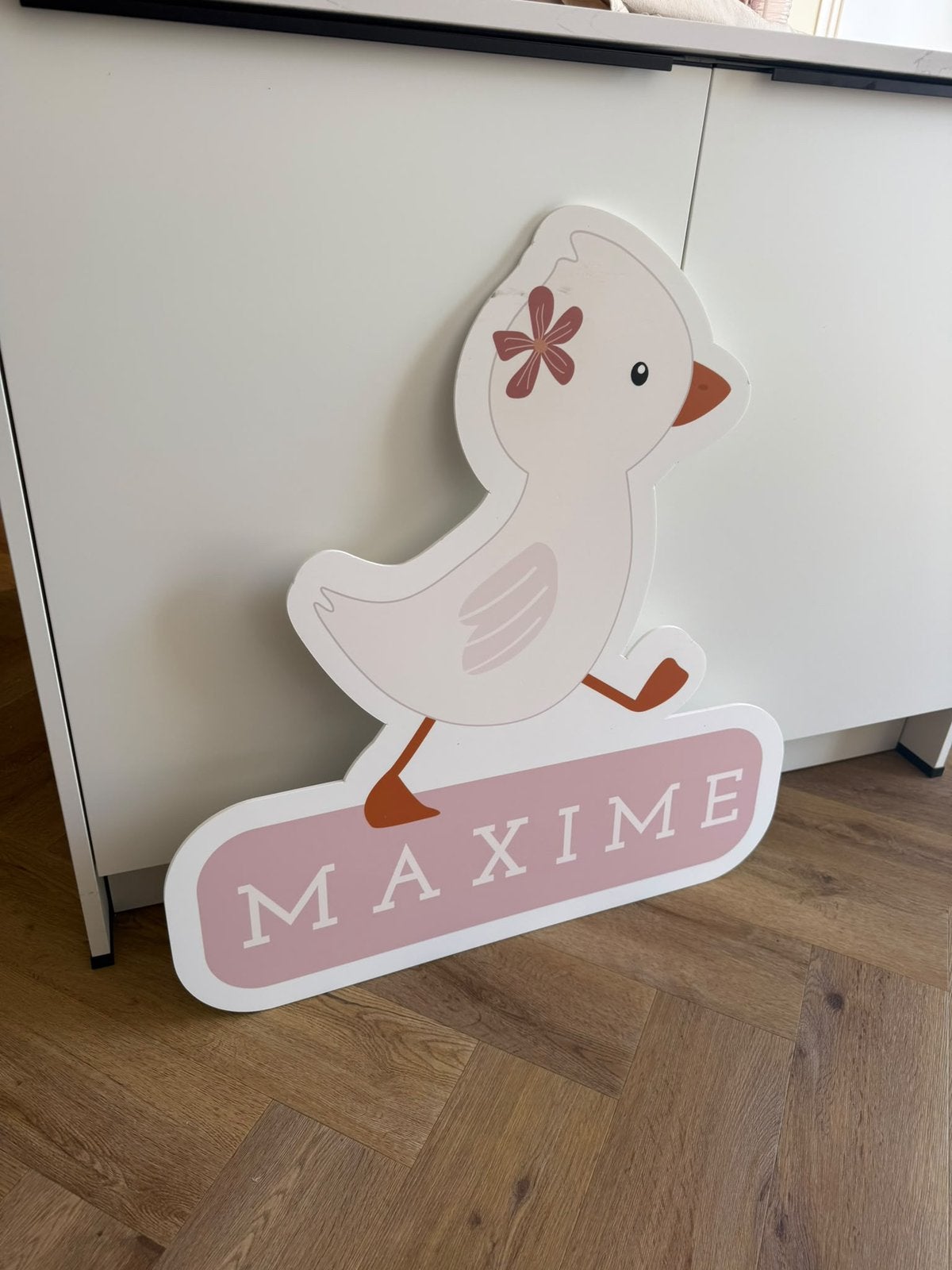 Gepersonaliseerd   geboortebord / naambord Maxime, Ophalen, Zo goed als nieuw