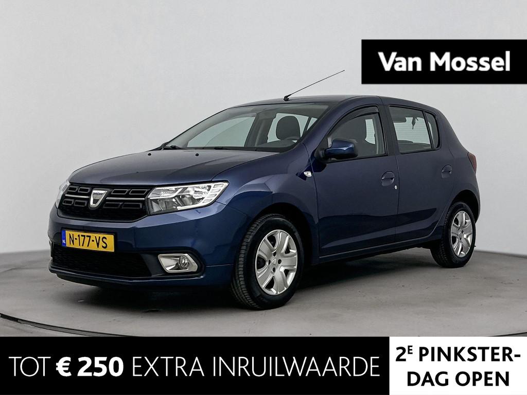 Dacia Sandero 0.9 TCe Bi-Fuel Laureate 90PK | Trekhaak | Nav, Auto's, Dacia, 898 cc, Stof, Euro 6, Startonderbreker