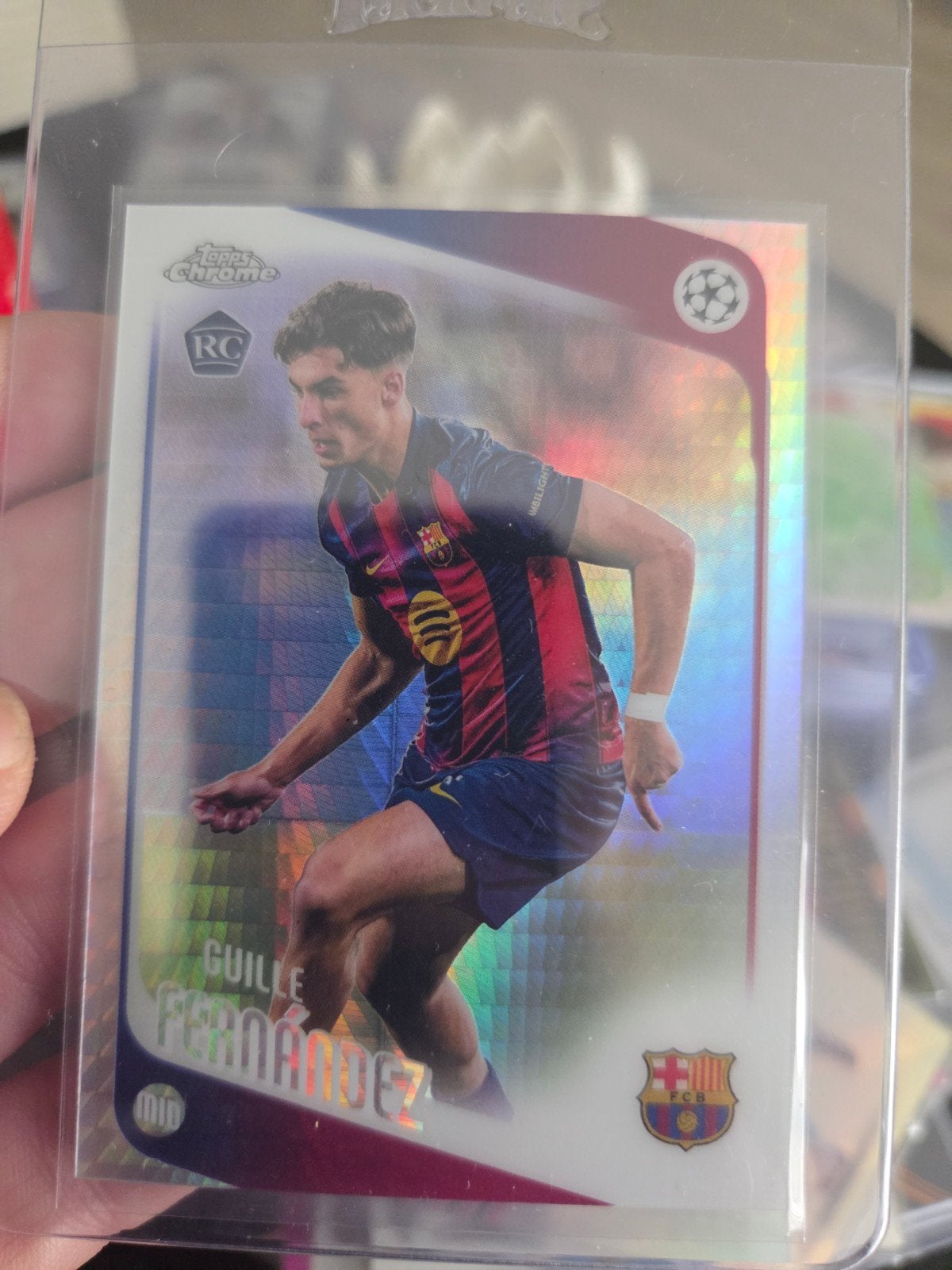 Guille Fernandez RC Topps Barcelona Voetbal Spelerskaart, Verzamelen, Sportartikelen en Voetbal, Ophalen of Verzenden, Zo goed als nieuw